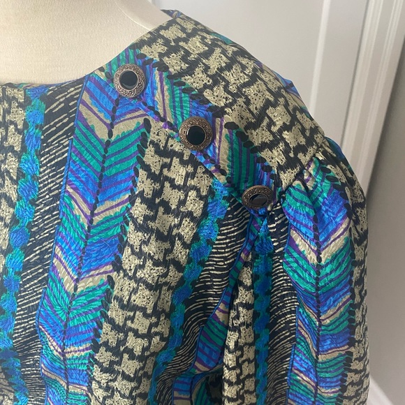 Vintage 80’s two-piece blouse and skirt - Picture 5 of 15